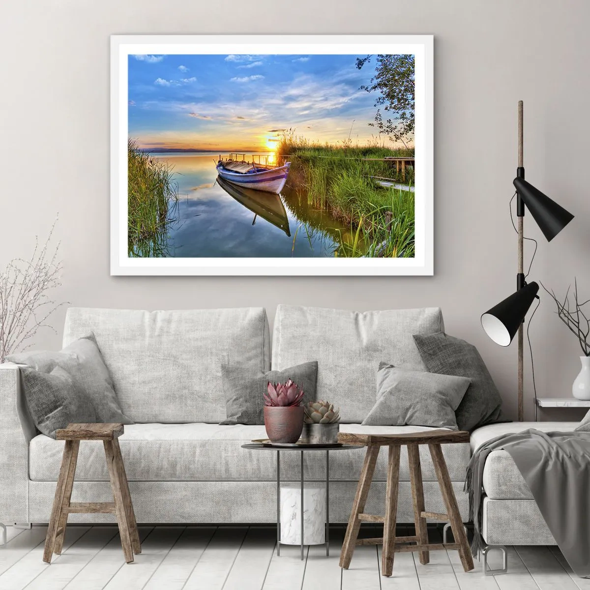 Poster in een witte lijst - Baai van vervulde dromen - 70x50 cm