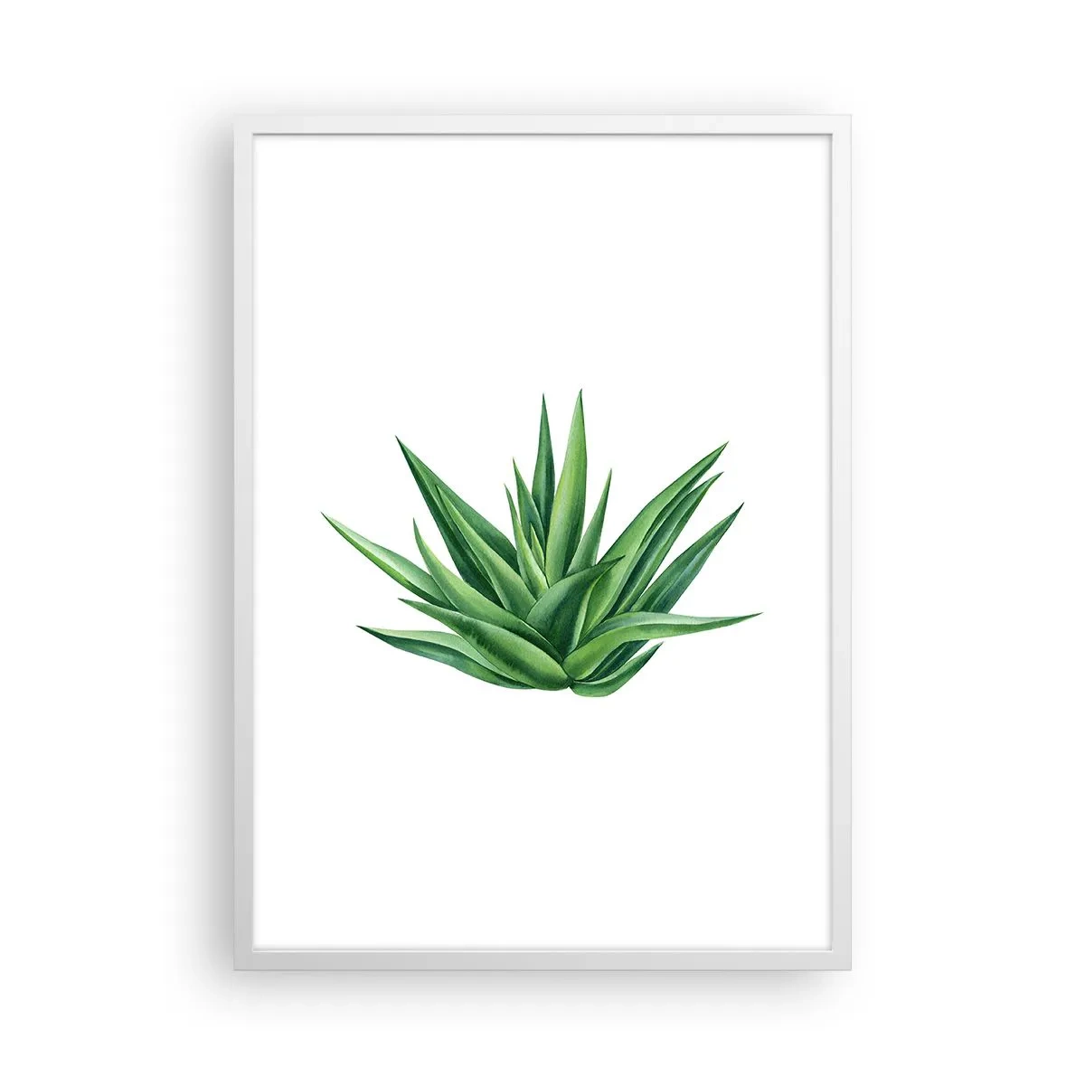 Poster in een witte lijst - Groen – kracht – leven - 50x70 cm