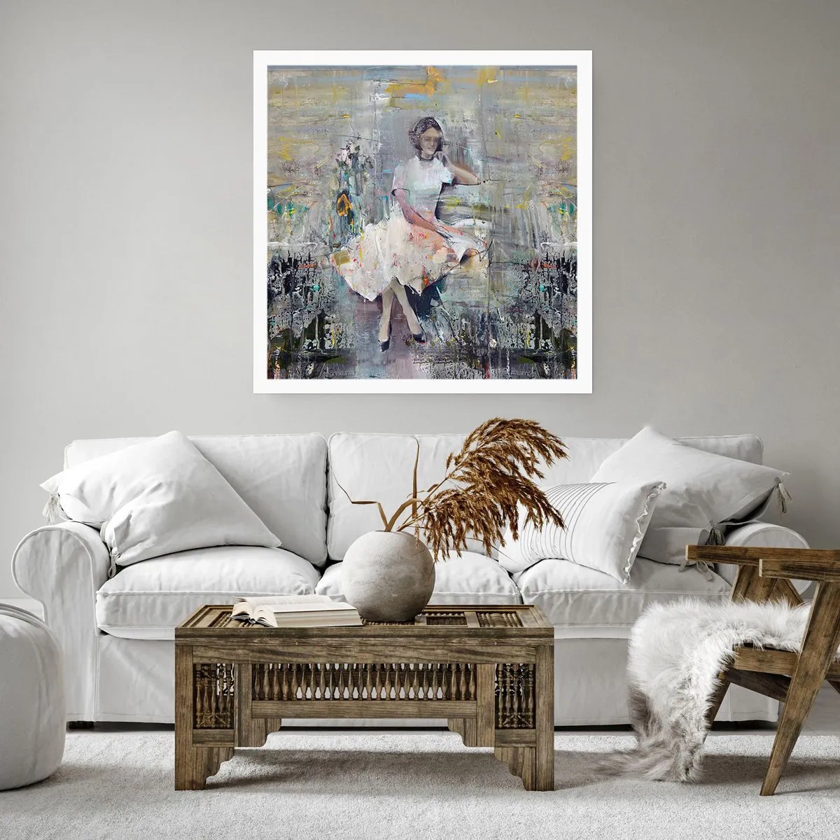 Poster - Klassiek en modern - 30x30 cm