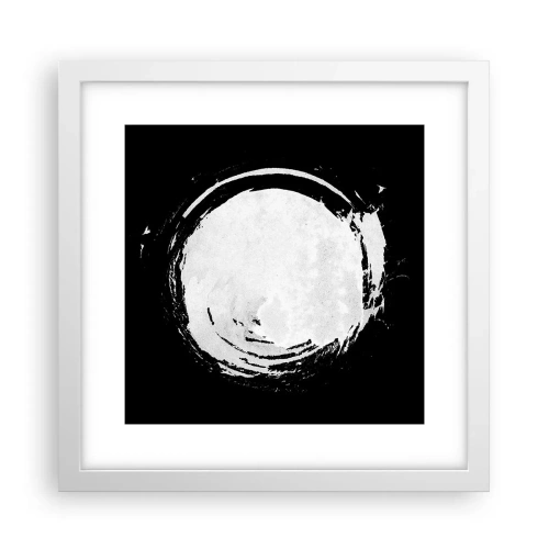 Poster in een witte lijst - Goede weg - 30x30 cm