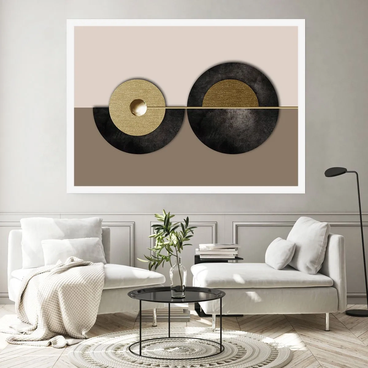 Poster - Variaties rond de cirkel - 40x30 cm