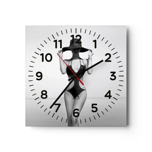 Wandklok - Klok - Mijn naam is: Elegantie - 40x40 cm