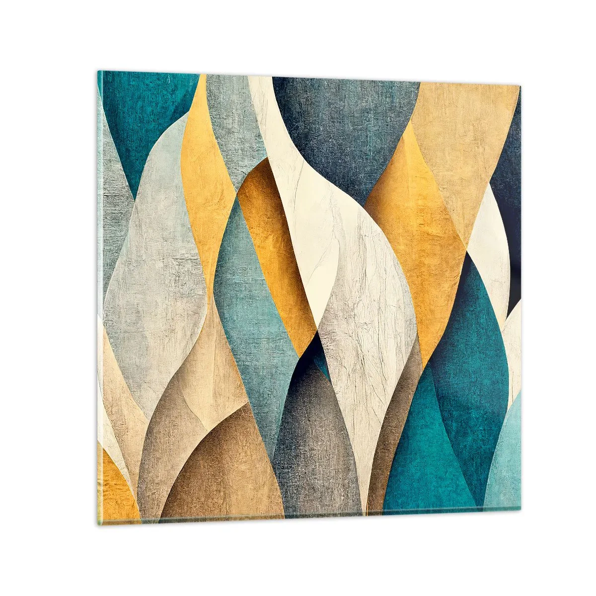 Schilderen op glas - Ritme en beweging - 40x40 cm