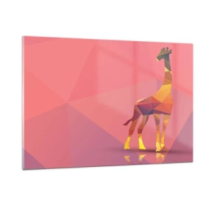 Schilderen op glas - In de kleuren van de savanne - 120x80 cm