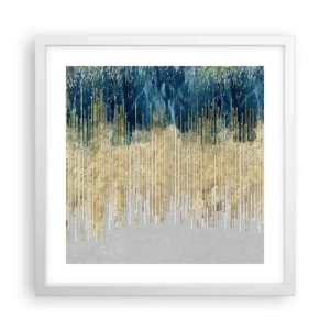 Poster in een witte lijst - Vergulde grens - 40x40 cm