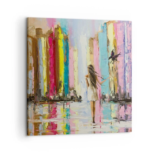 Schilderen op canvas - Volg mij - 60x60 cm