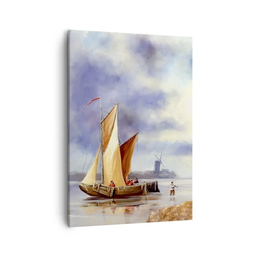 Schilderen op canvas - De terugkeer van zeelieden - 50x70 cm