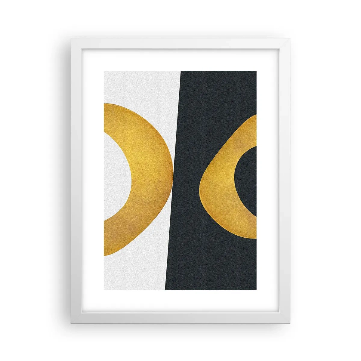 Poster in een witte lijst - Ten eerste: goud - 30x40 cm