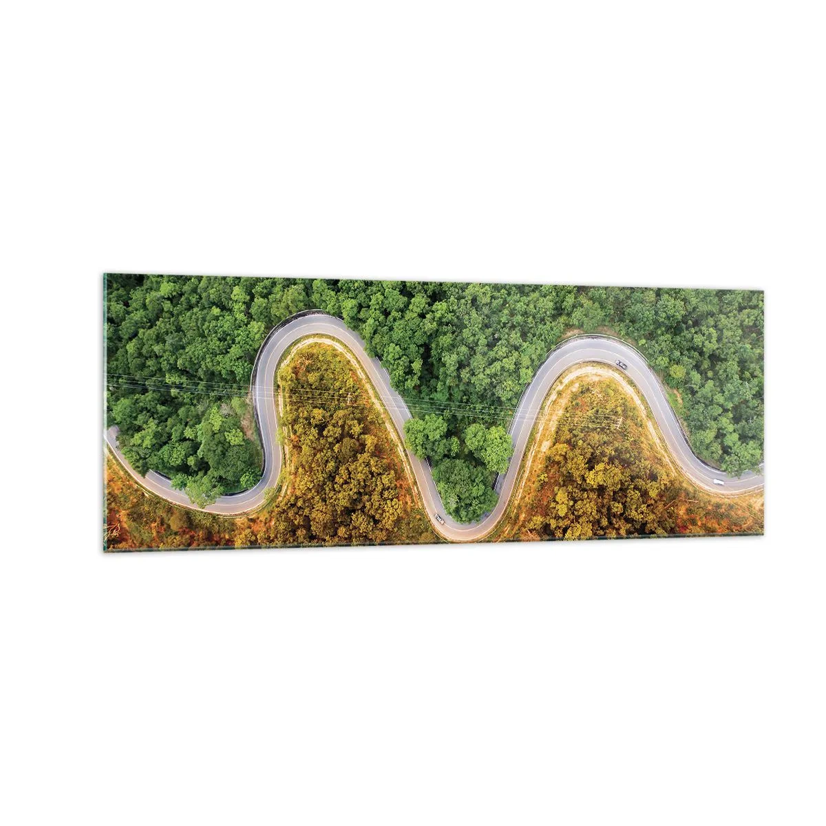 Schilderen op glas - Grenzen en doorbraken - 140x50 cm