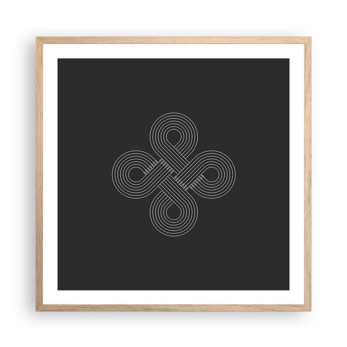 Een poster in een licht eiken lijst - In de Keltische geest - 60x60 cm