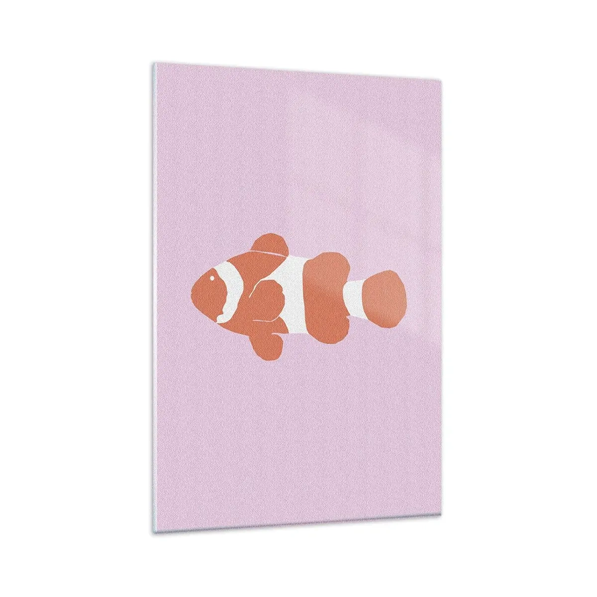 Schilderen op glas - In koraal dat bij haar gezicht en staart past - 80x120 cm