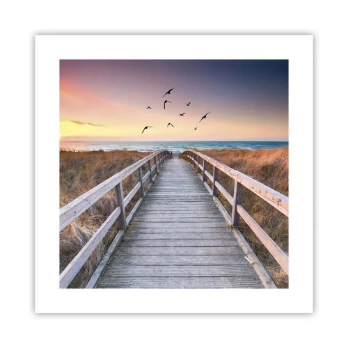 Poster - De ruimte voor opvliegen - 40x40 cm