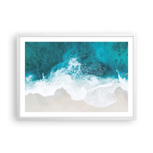 Poster in een witte lijst - Natuurlijke streling - 70x50 cm