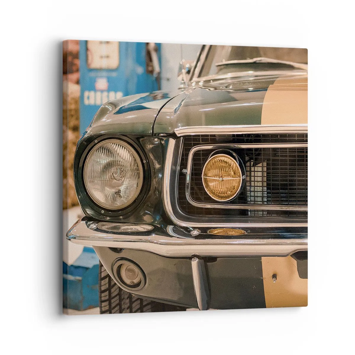 Schilderen op canvas - Ontmoeting met een legende - 30x30 cm