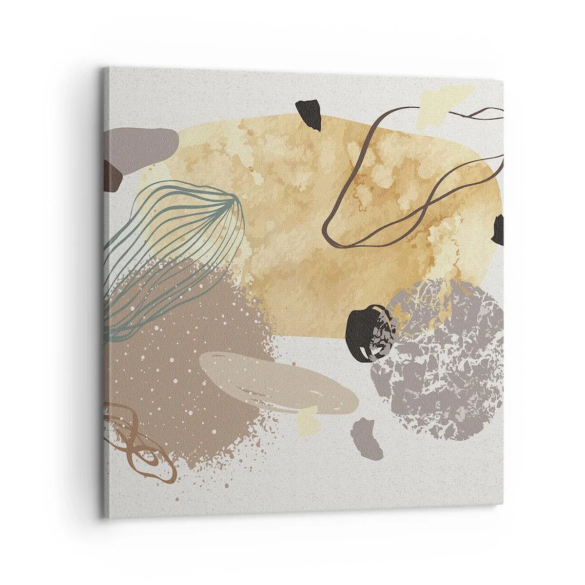 Schilderen op canvas - Toegepaste plumcologie - 60x60 cm