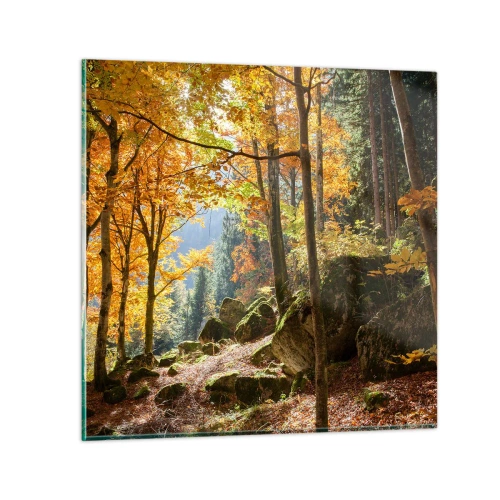 Schilderen op glas - Tijd om te ontspannen - 70x70 cm