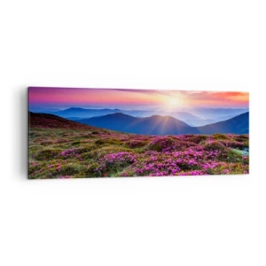 Schilderen op canvas - Kruiden roken naar verse trossen van de velden - 140x50 cm