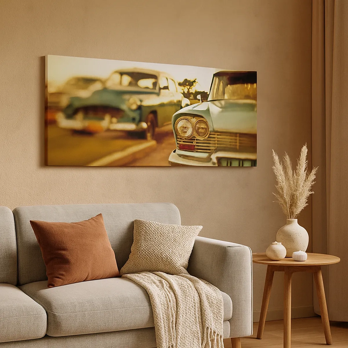 Schilderen op canvas - Maar afwachten - 30x30 cm