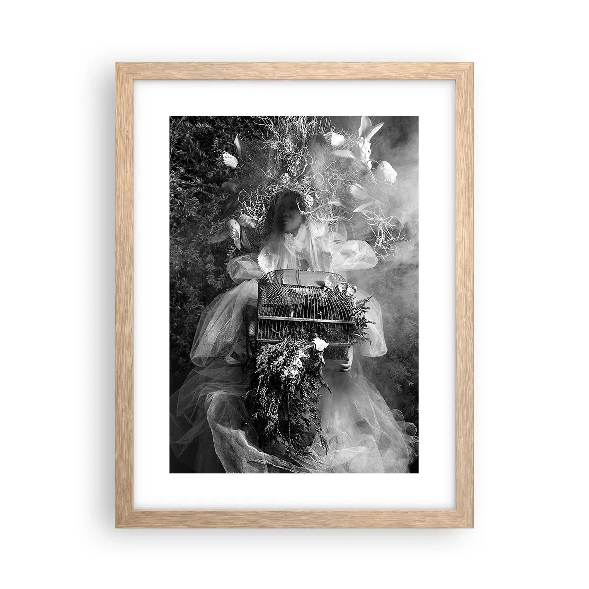 Een poster in een licht eiken lijst - Moeder zelf - Natuur - 30x40 cm