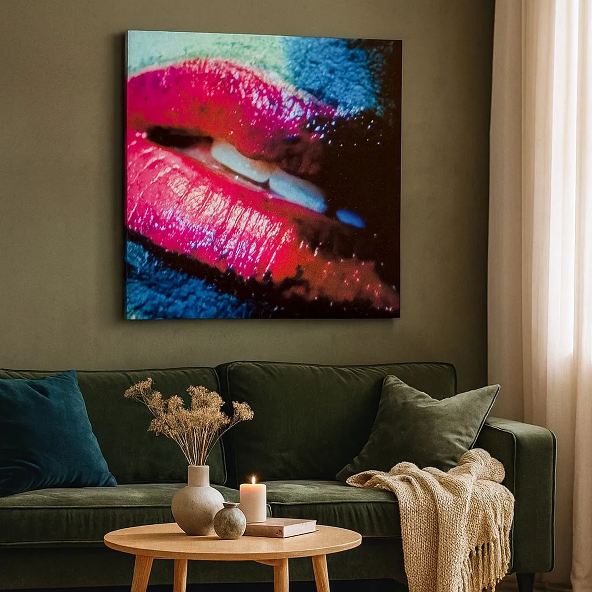 Schilderen op canvas - Sensueel en verontrustend - 30x30 cm