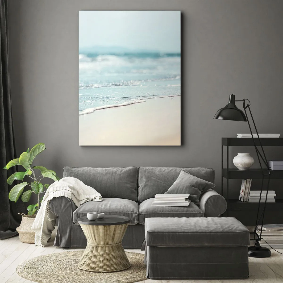Schilderen op canvas - Warmte en geluid - 70x100 cm