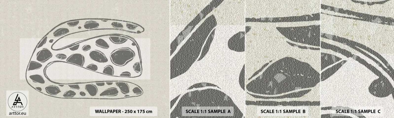 Fotobehang Staaltje Standard Eco - Een vreemd wezen - Boho, Minimalisme, Helder - 100x30 cm