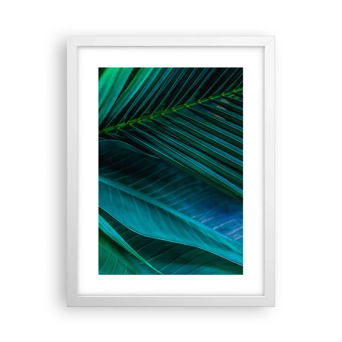 Poster in een witte lijst - De anatomie van groen - 30x40 cm