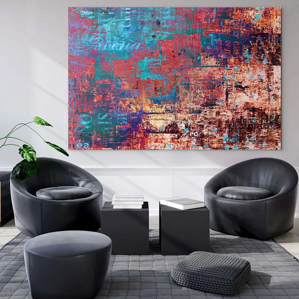 Schilderen op glas - Geheugen en vergetelheid - 120x80 cm