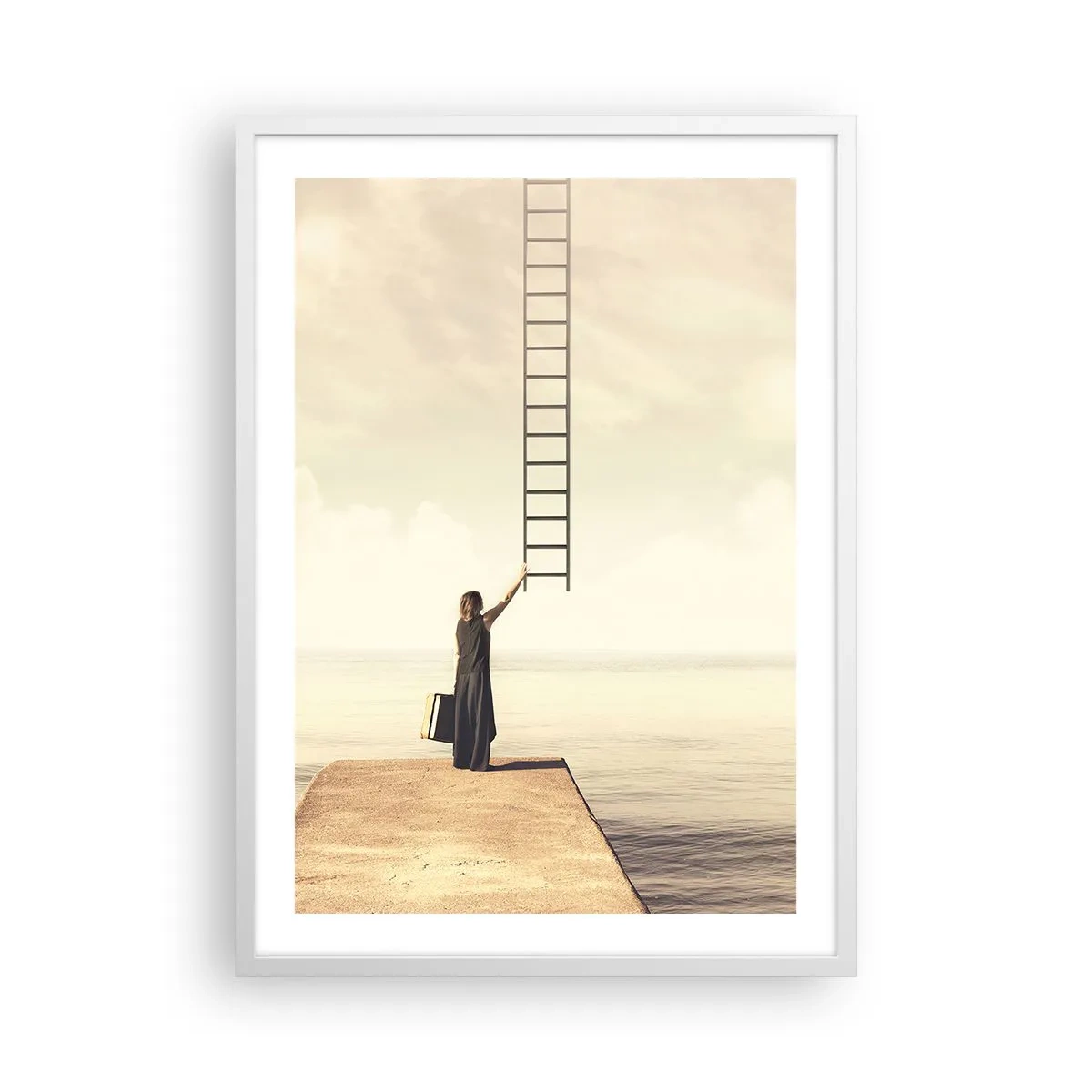 Poster in een witte lijst - Een magische reis - 50x70 cm