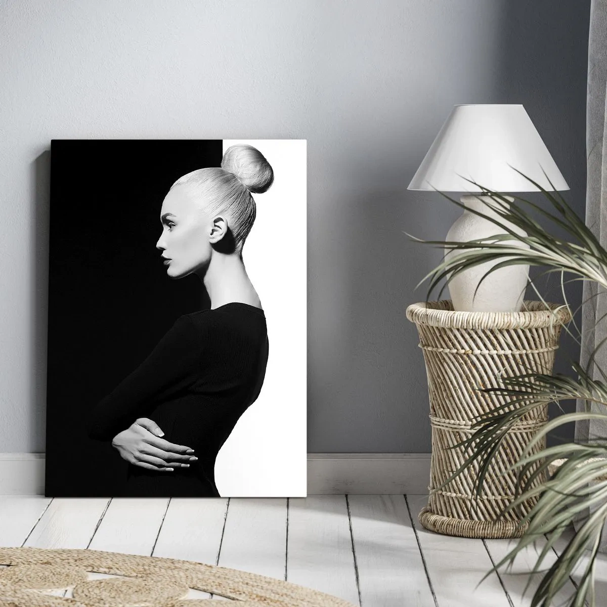 Schilderen op canvas - Gewoon een vrouw - 65x120 cm