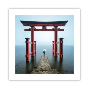 Poster - Japanse mijmering - 40x40 cm