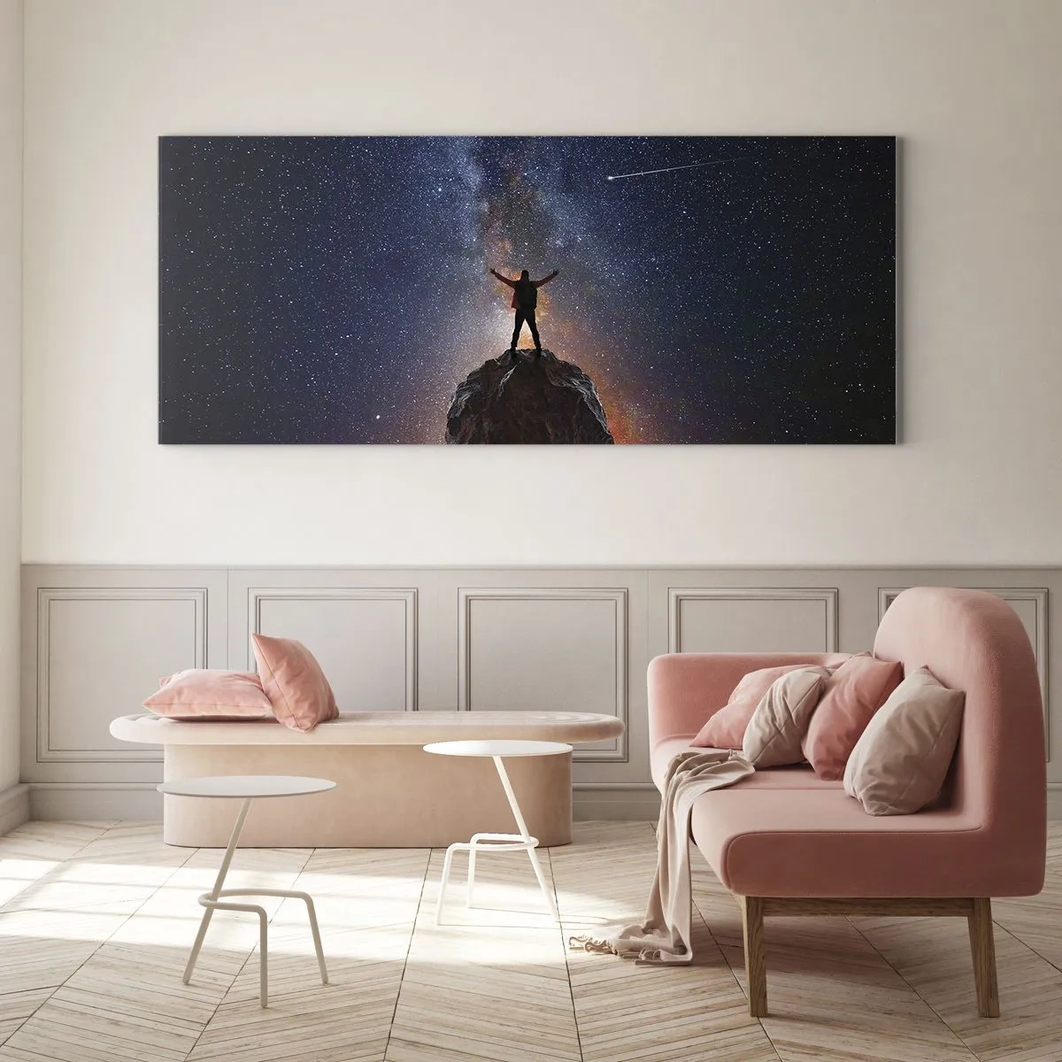 Schilderen op glas - De Kracht is bij mij! - 120x50 cm
