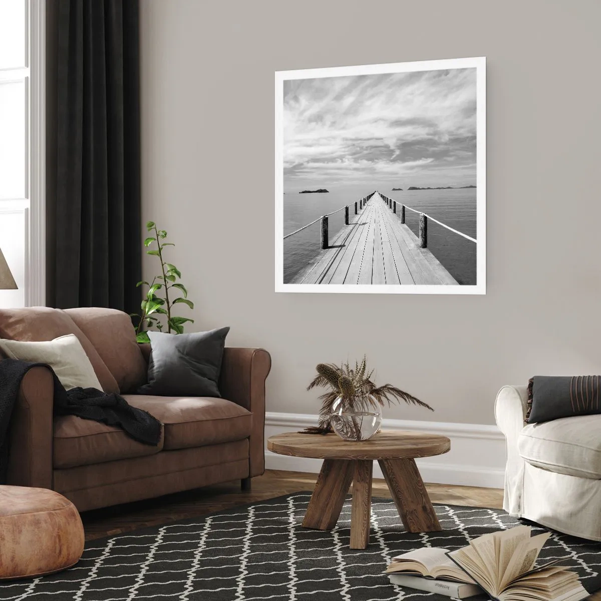 Poster - Of misschien een reis... - 60x60 cm