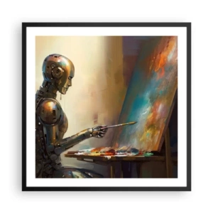 Poster in een zwarte lijst - De kunst van de toekomst - 60x60 cm