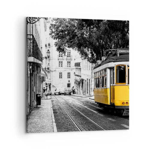 Schilderen op canvas - En op de achtergrond fado - 50x50 cm