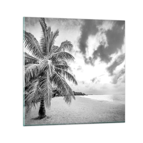 Schilderen op glas - Wanneer je verlangt naar eenzaamheid... - 40x40 cm