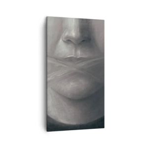 Schilderen op canvas - Zonder een woord - 45x80 cm