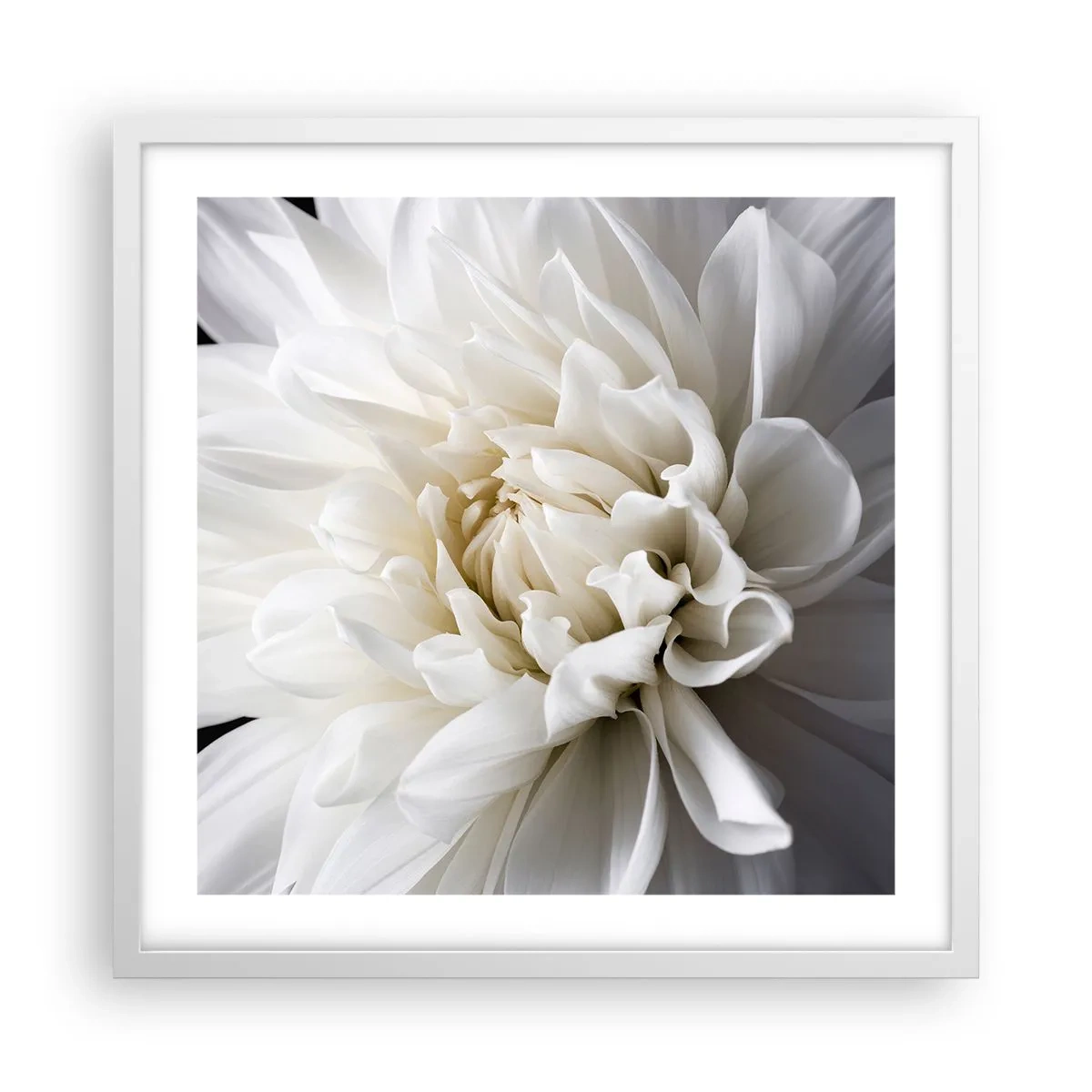 Poster in een witte lijst - Ochtend van de bruid - 50x50 cm