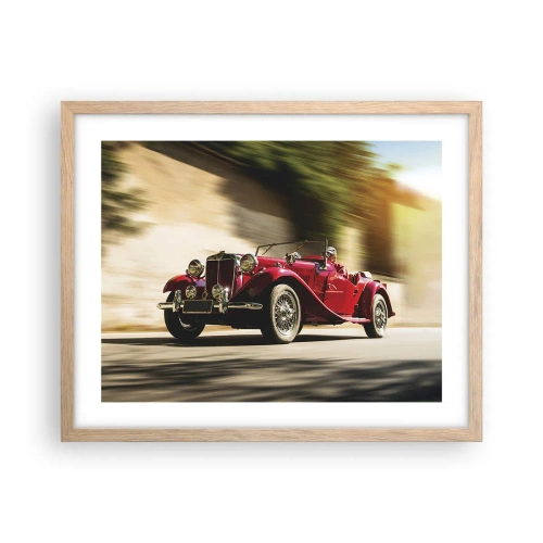 Een poster in een licht eiken lijst - Mooier dan Nike van Samothrace - 50x40 cm