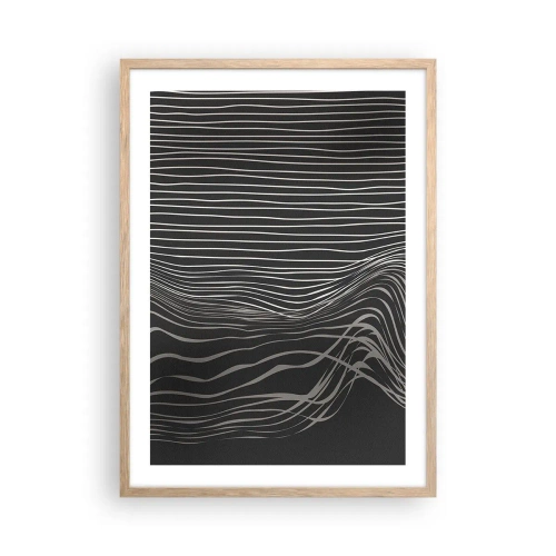 Een poster in een licht eiken lijst - Ritme en accent - 50x70 cm
