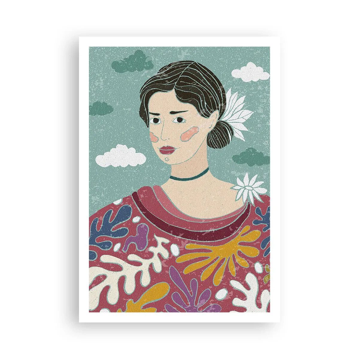 Poster - Met melancholie in de ogen - 70x100 cm