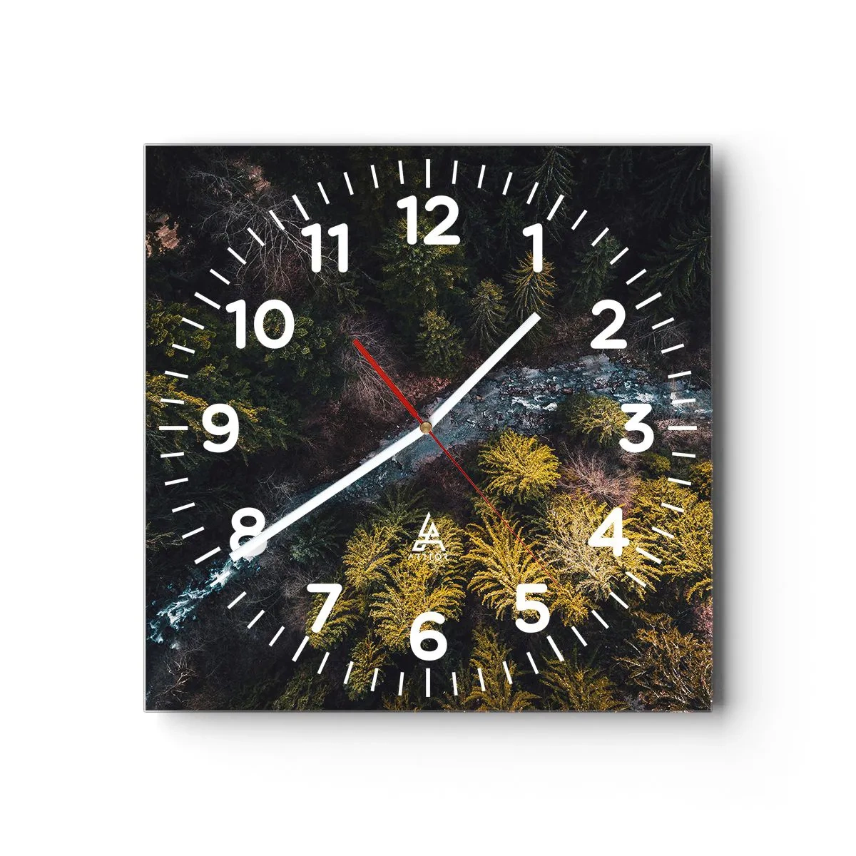 Wandklok - Klok - Snel, sneller en sneller - 40x40 cm