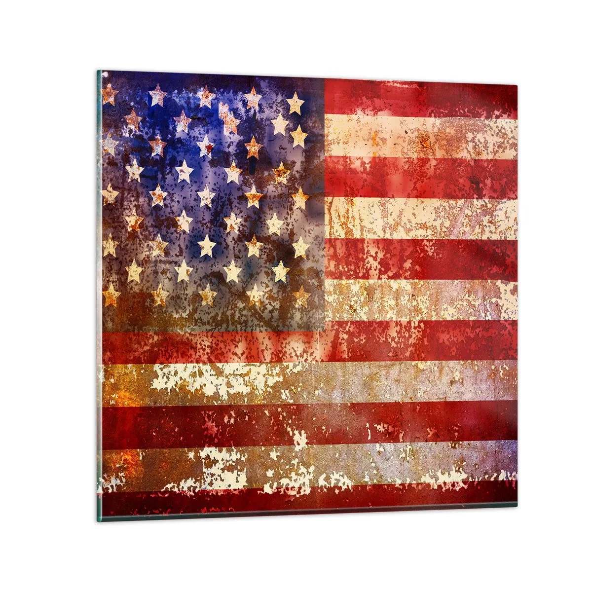 Schilderen op glas - Glorie vervaagt niet - 70x70 cm