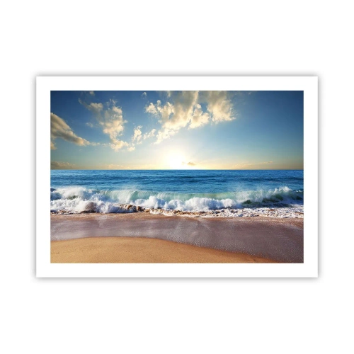 Poster - Beweging en stilte tegelijk - 70x50 cm