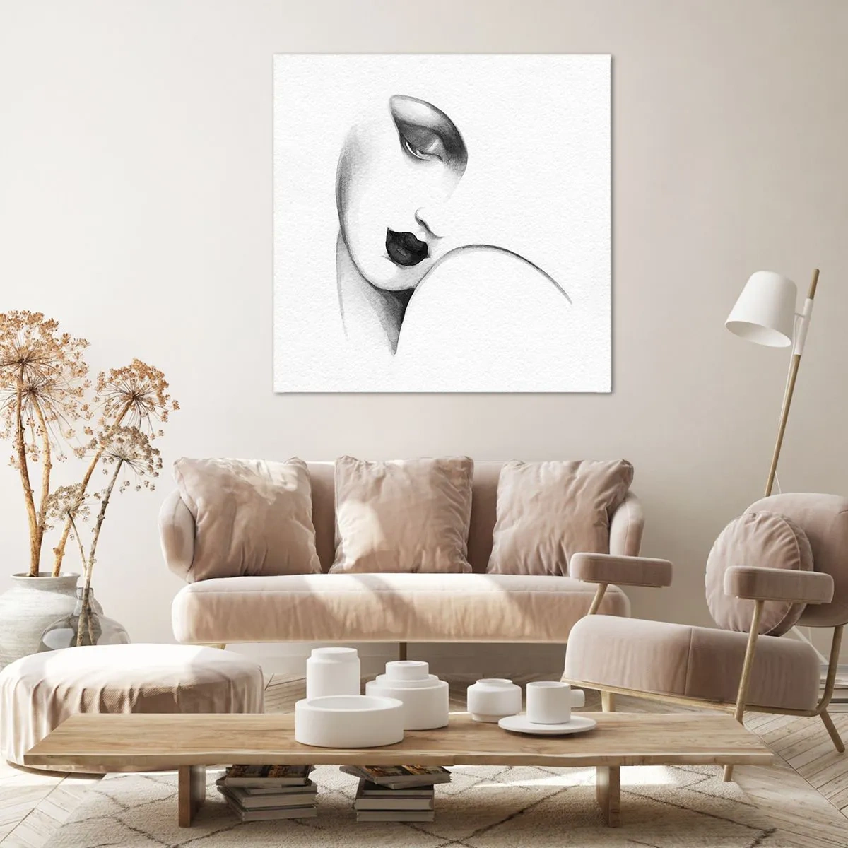 Schilderen op canvas - In de stijl van Łempicka - 50x50 cm