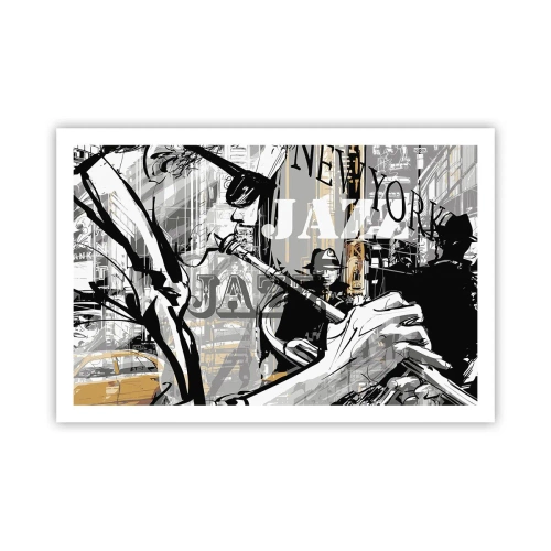 Poster - Op het ritme van New York - 91x61 cm