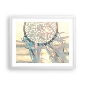 Poster in een witte lijst - Kanten totem - 50x40 cm