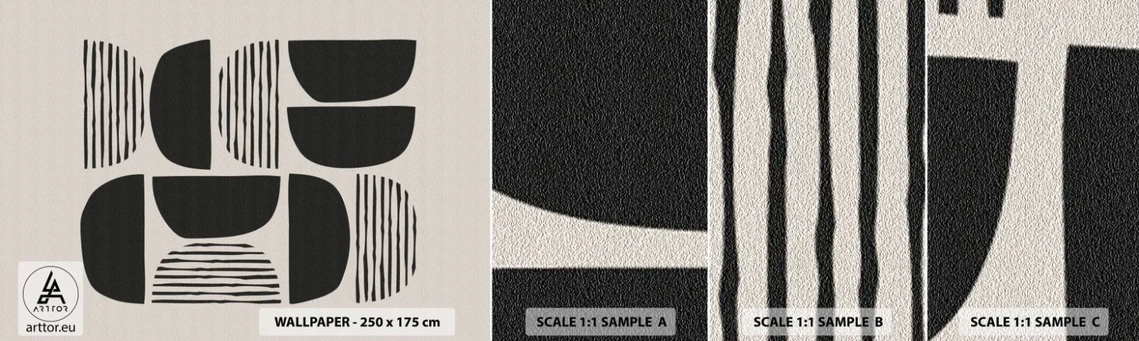 Fotobehang Monster Zelfklevend Deluxe Sticker - Halfslachtige deals - Boho, Deel, Minimalisme - 100x30 cm