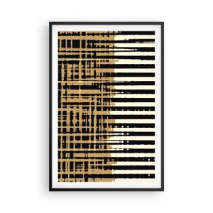 Poster in een zwarte lijst - Architecturale abstractie - 61x91 cm