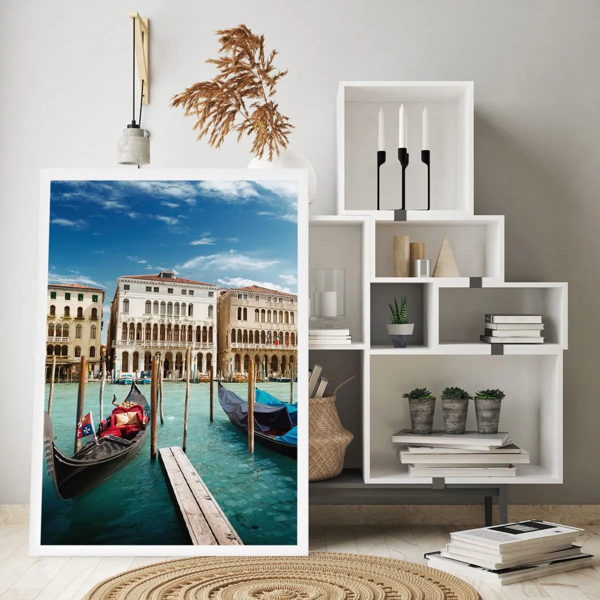 Poster - Paleizen in het blauw - 61x91 cm